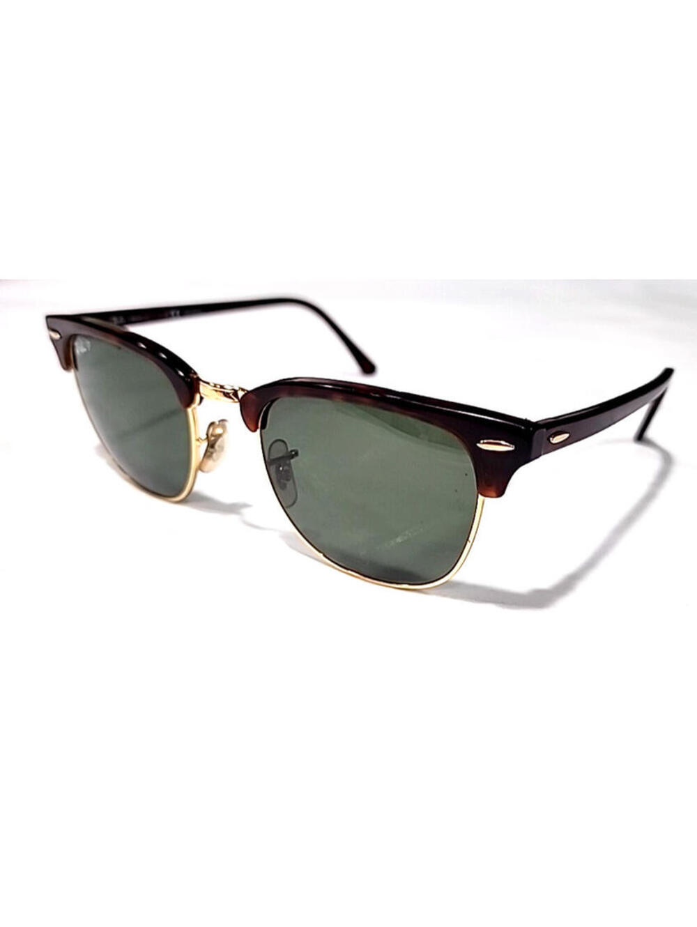 Ray Ban RB3016 990/58 Havana Green Clubmaster Polarized Sunglasses 51-21 140